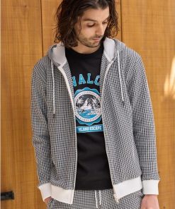 RATTLE TRAP ポリエステルニットジャガードパーカー