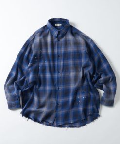 FREAK'S STORE 「FREAK'S STORE」 長袖ネルシャツ MEDIUM ネイビー メンズ