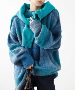 GeeRA 「GeeRA」 長袖ニット X-LARGE ブルー レディース