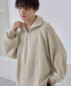 MONO-MART 「MONO-MART」 長袖ニット L ベージュ メンズ