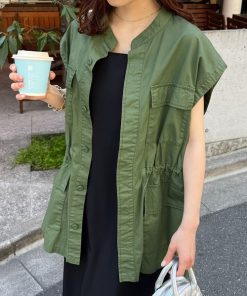 Discoat 「DISCOAT」 ベスト FREE カーキ レディース