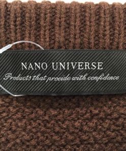 2409F-216 メンズ NANO UNIVERSE ナノユニバース ブラウン ニットセーター M 【送料一律！800円】