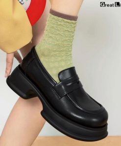 卒業式 入学式 ローファー フォーマルシューズ 学生 ピアノ発表会 靴 女の子 学生靴 黒靴 厚底 痛くない レディース フラット 発表会 フォー