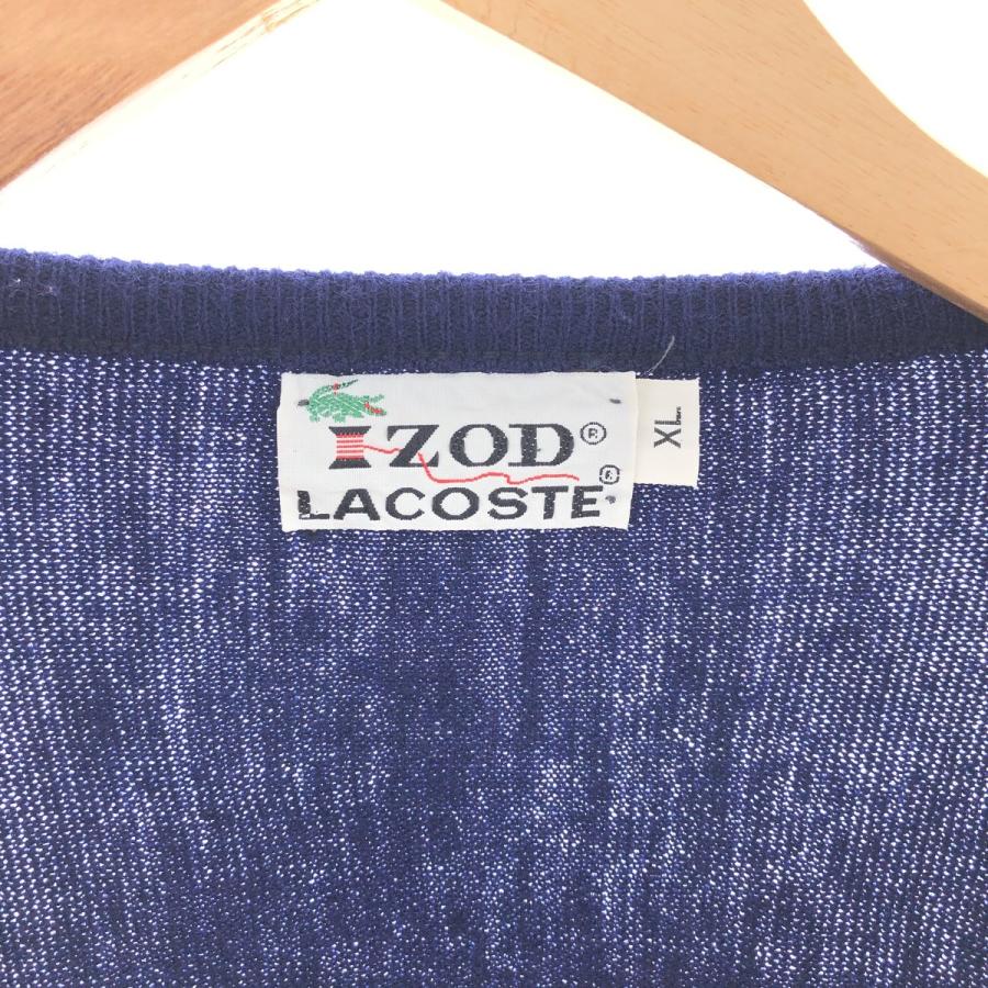LACOSTE 古着 70年代 ラコステ IZOD Vネック ニットセーター メンズXL相当 ヴィンテージ /eaa380712 【SS2509_30】 - 画像 (2)