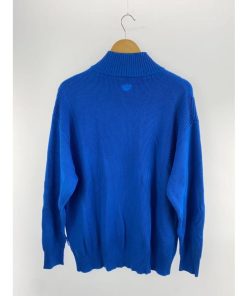 adidas◆ニット・セーター(厚手)/L/コットン/BLU/IA2499