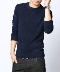 ニット メンズ ニットセーター 無地  クルーネック セーター 長袖 ニットソー メンズニット 秋冬　定番 上着 暖かい 防寒 お兄系