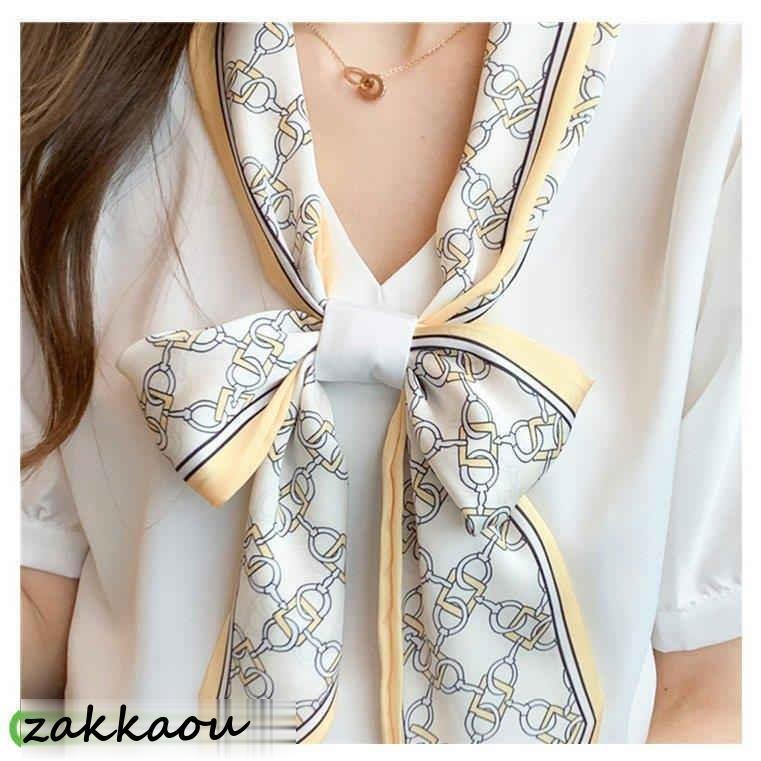 ブラウス レディース 40代 春夏新作 オシャレブラウス 白シフォンシャツ レースリボンネックブラウス 半袖トップス 通勤OL ゆったり 大人上品 50代 シャツ30代 - 画像 (4)